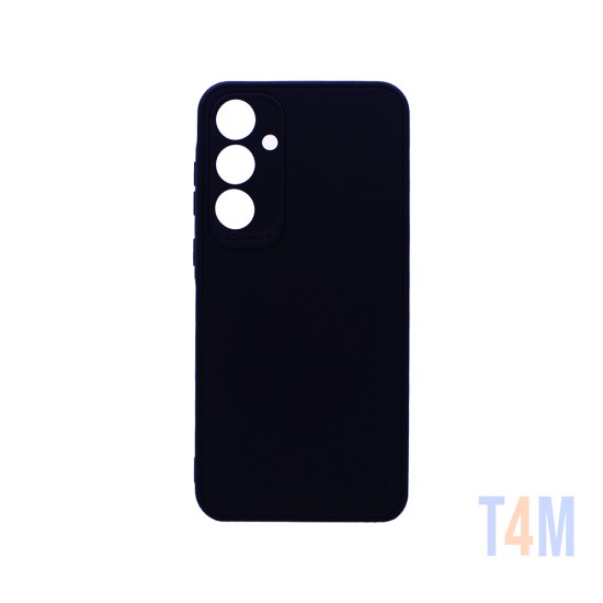 Capa de Silicone Macio com Moldura de Câmera para Samsung Galaxy A35 Preto